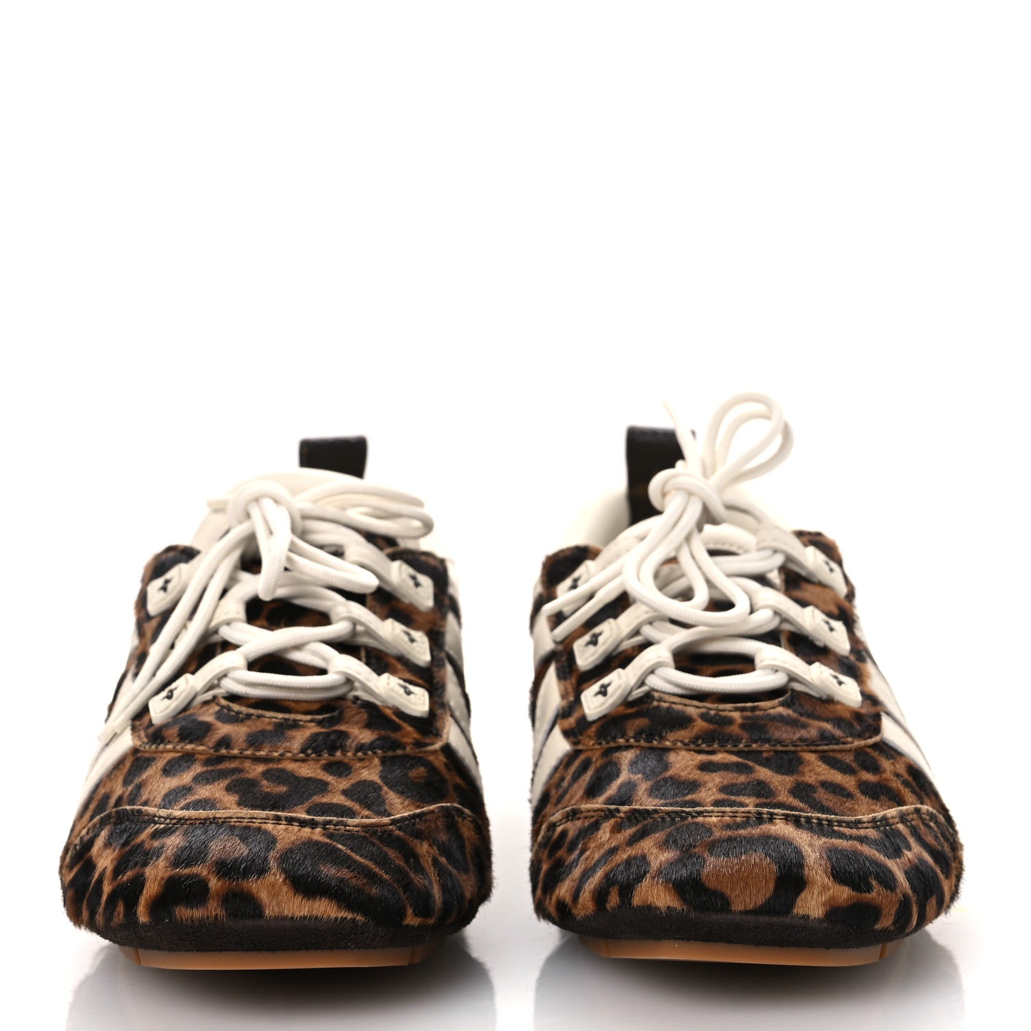 Louis Vuitton Calfskin Pony Hair Leopard LV Sneakerina 41 Brown 3 of 12