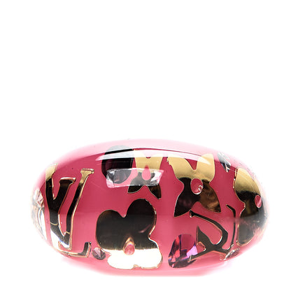 Louis Vuitton Resin Swarovski Crystal Inclusion Ring 6.5 Fuchsia 1 of 3