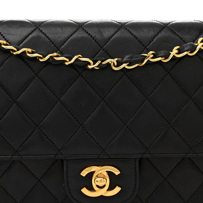 Chanel Lambskin Quilted Medium Double Flap Black 8 of 14