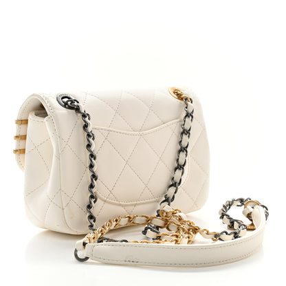 Chanel Lambskin Quilted Mini Coco Clips Flap White 3 of 11