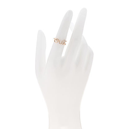 Christian Dior 18K Rose Gold Diamond Oui Ring 50 5.25 2 of 4