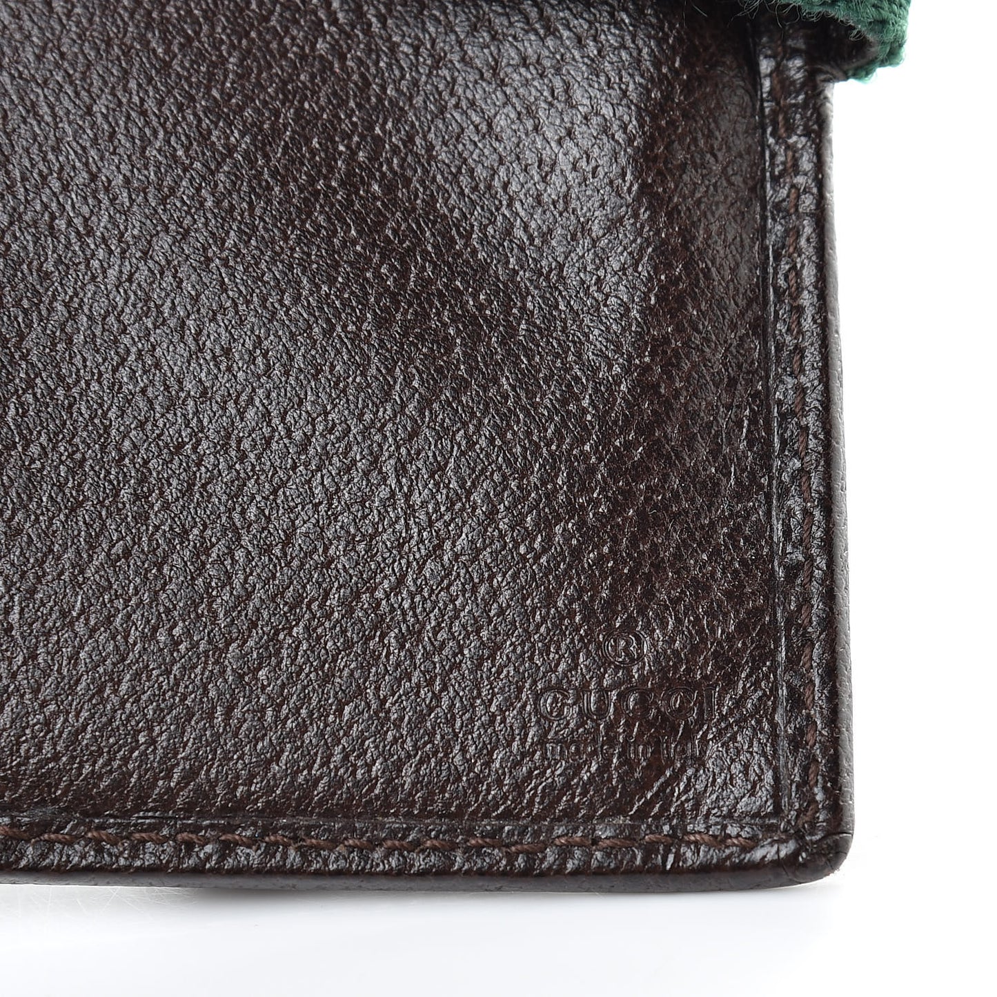 Monogram Calfskin Ladies Web Continental Wallet Beige Ebony Cocoa
