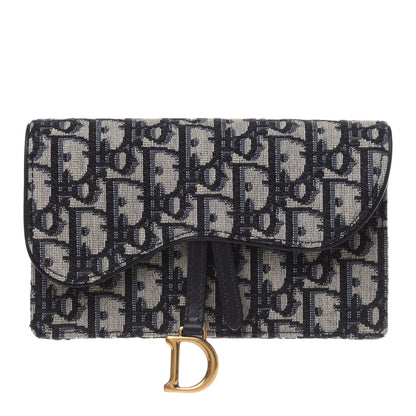 Christian Dior Oblique Saddle Belt Bag Blue 1 of 10