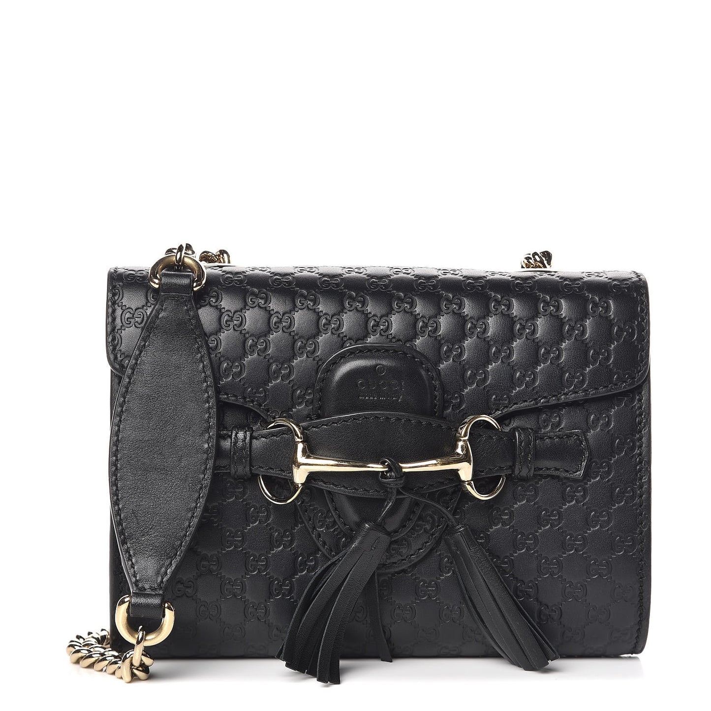 Microguccissima Mini Emily Shoulder Bag Black