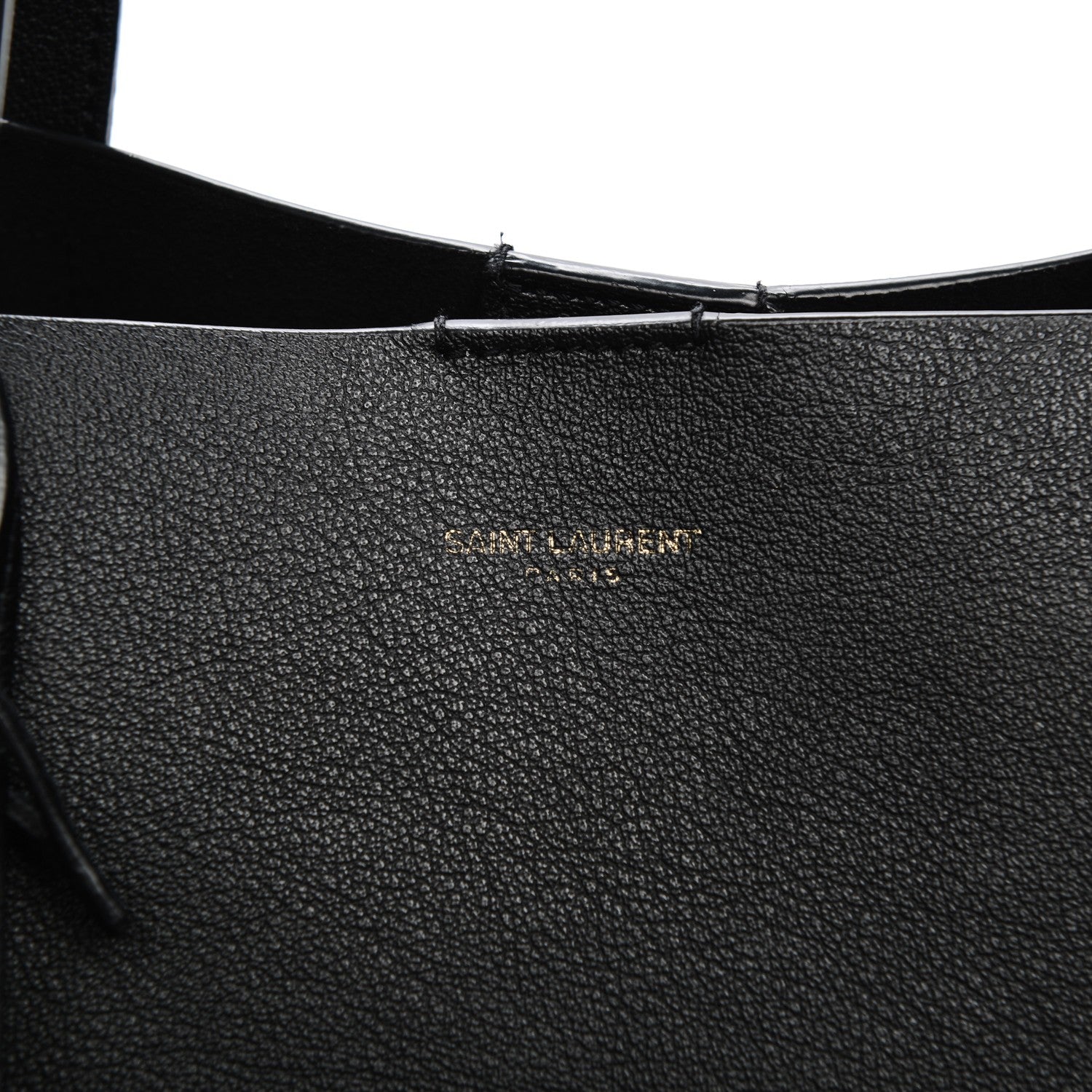 Saint Laurent Calfskin Large Shopping Tote Black 8 of 8