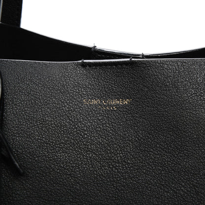 Saint Laurent Calfskin Large Shopping Tote Black 8 of 8