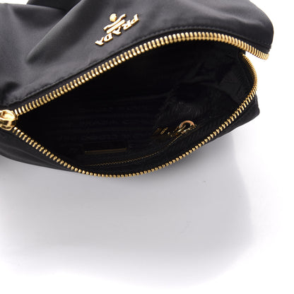 Prada Tessuto Nylon Saffiano Wristlet Black 5 of 9