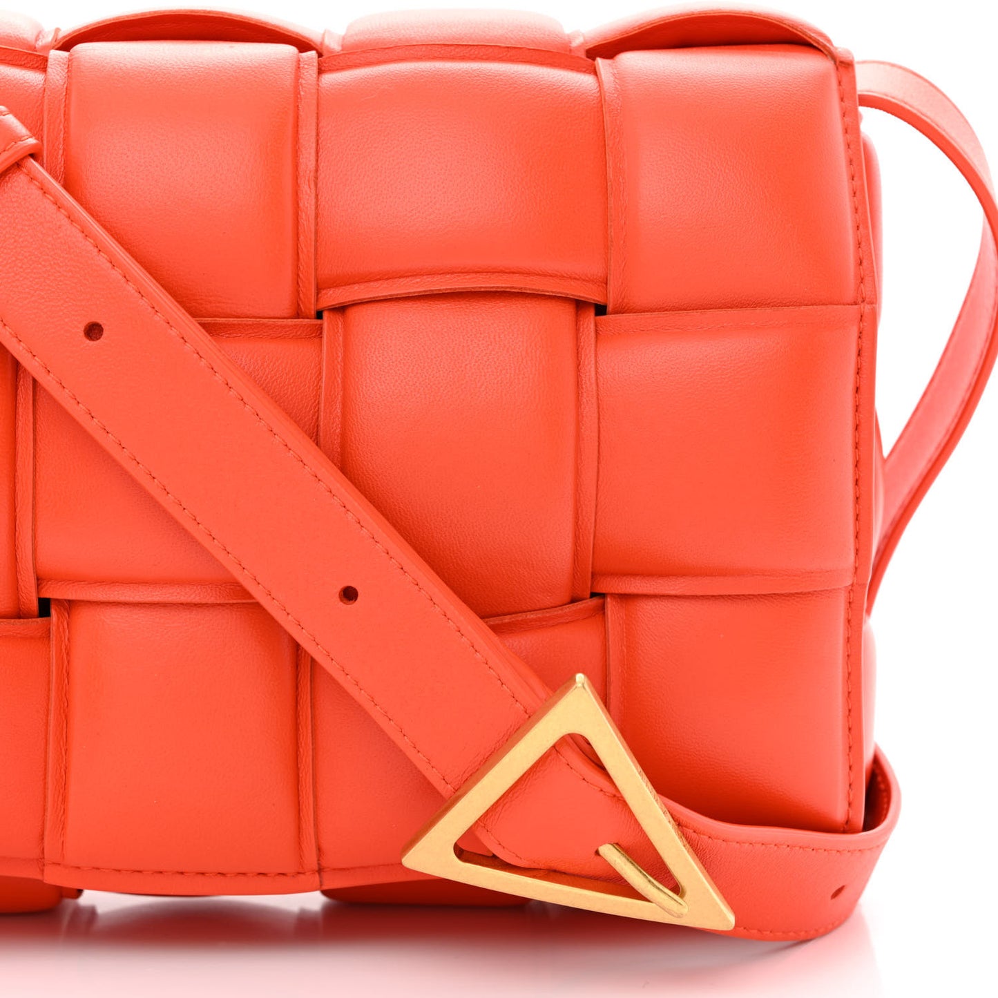 Nappa Maxi Intreccio Padded Cassette Crossbody Bag Sunburst