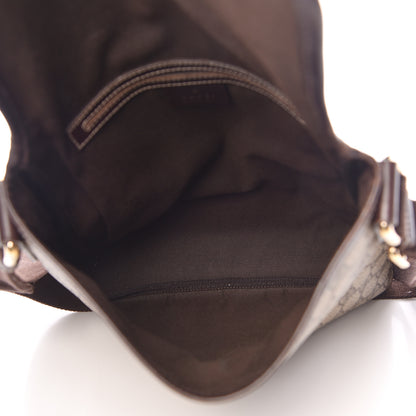 Gucci GG Plus Monogram Small Flap Messenger Bag Beige Dark Brown 5 of 12