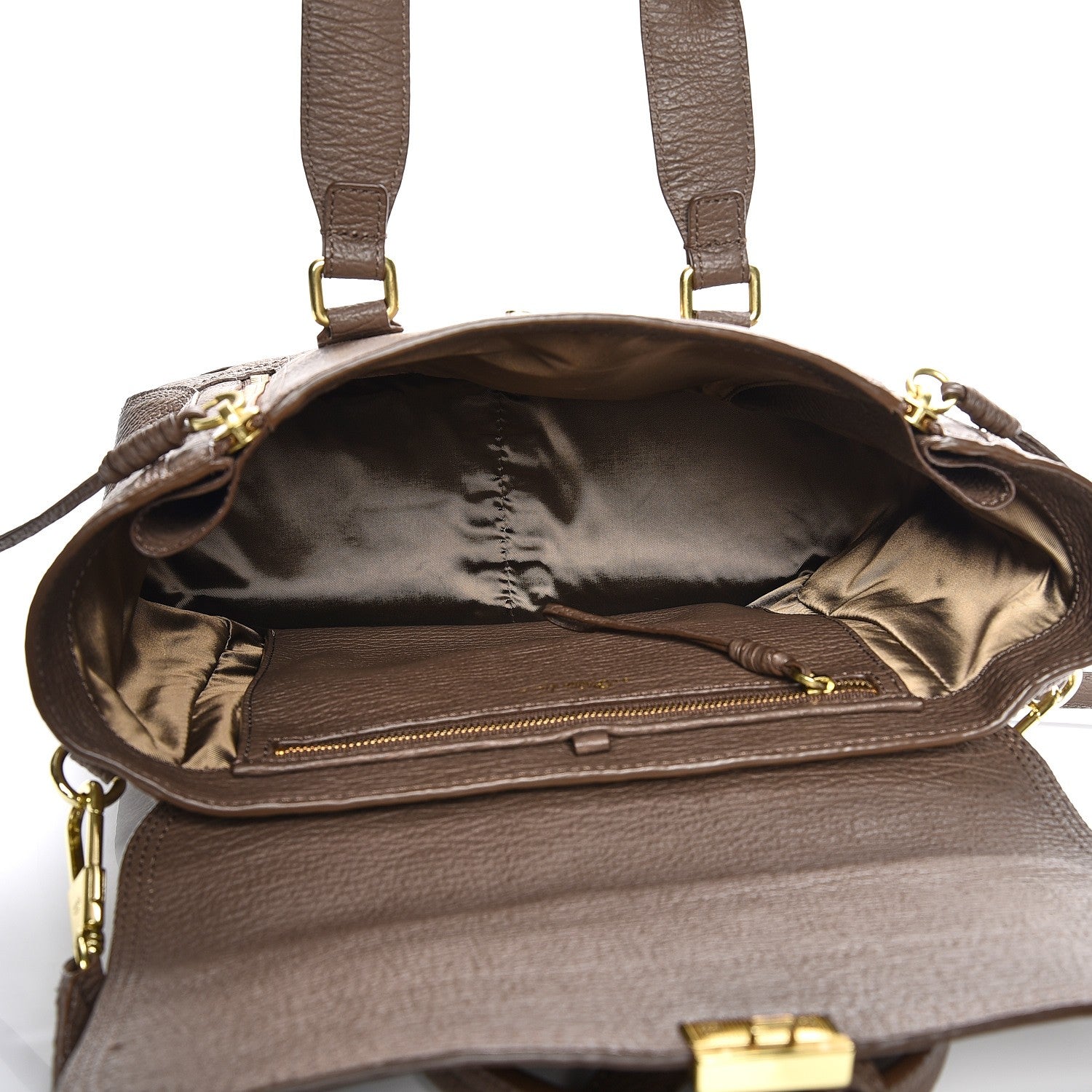 3.1 Phillip Lim 3.1 Textured Calfskin Medium Pashli Satchel Taupe 6 of 8