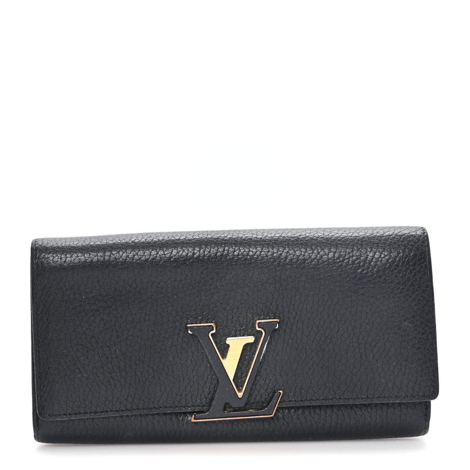 Louis Vuitton Taurillon Capucines Wallet Black 1 of 7