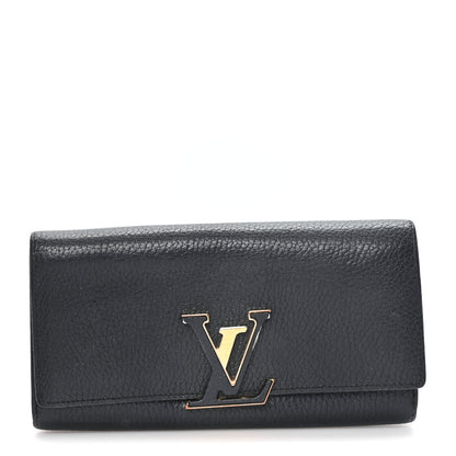 Louis Vuitton Taurillon Capucines Wallet Black 1 of 7