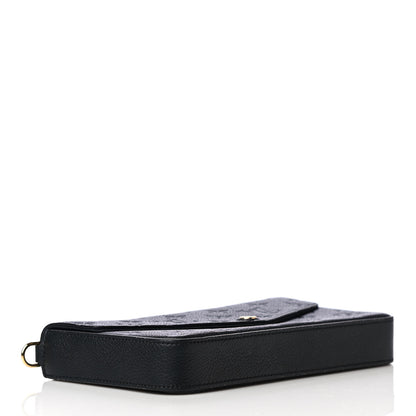 Louis Vuitton Empreinte Pochette Felicie Chain Wallet Black 4 of 5