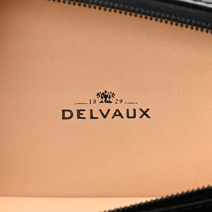 Delvaux Box Calfskin Double Je Clutch Black 7 of 11