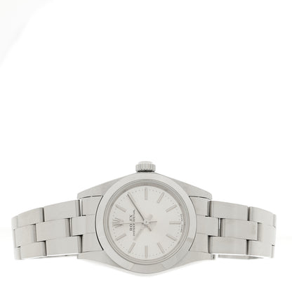 Rolex Stainless Steel 24mm Oyster Perpetual Watch Silver 76080 2 of 4