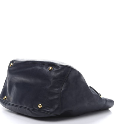 Prada Soft Calf Chain Tote Baltico 7 of 16