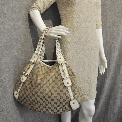 Gucci Monogram Pelham Tote Ivory 2 of 9
