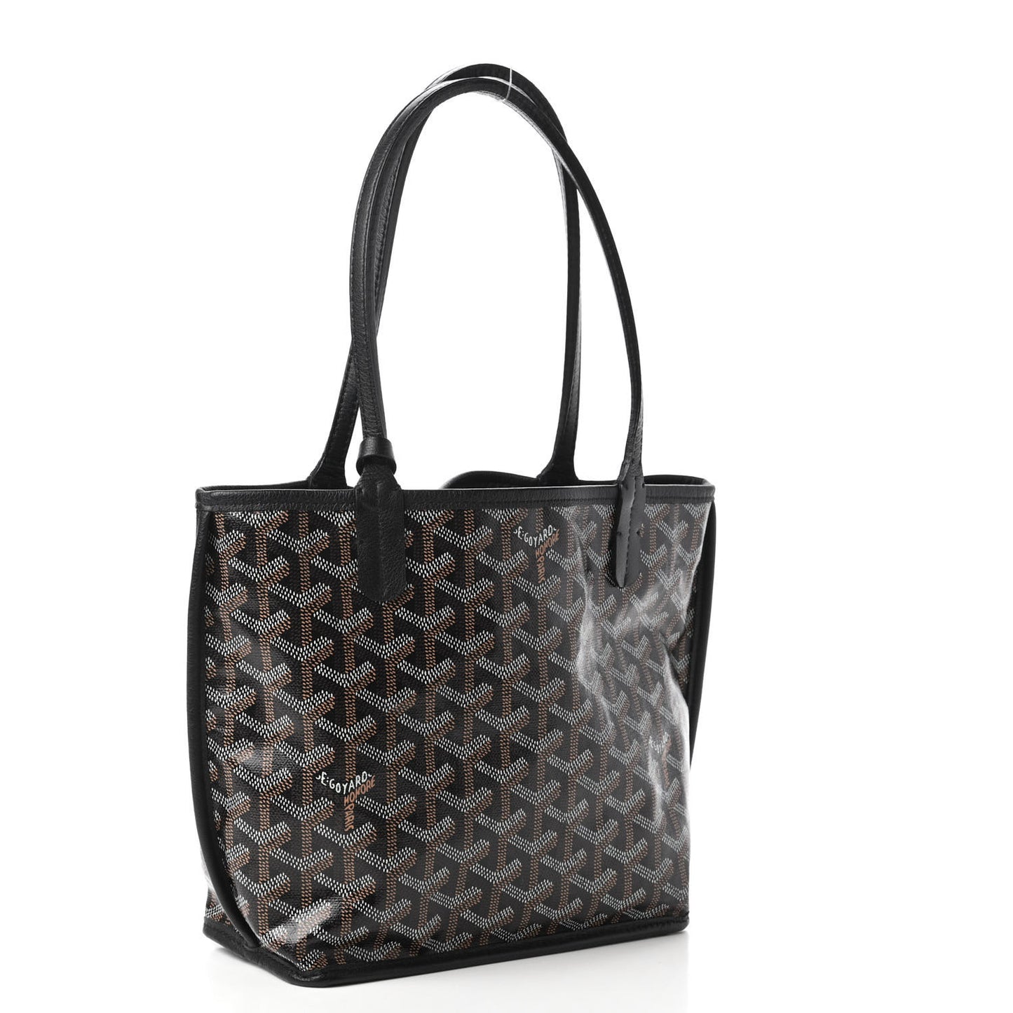 Goyardine Reversible Mini Anjou Black