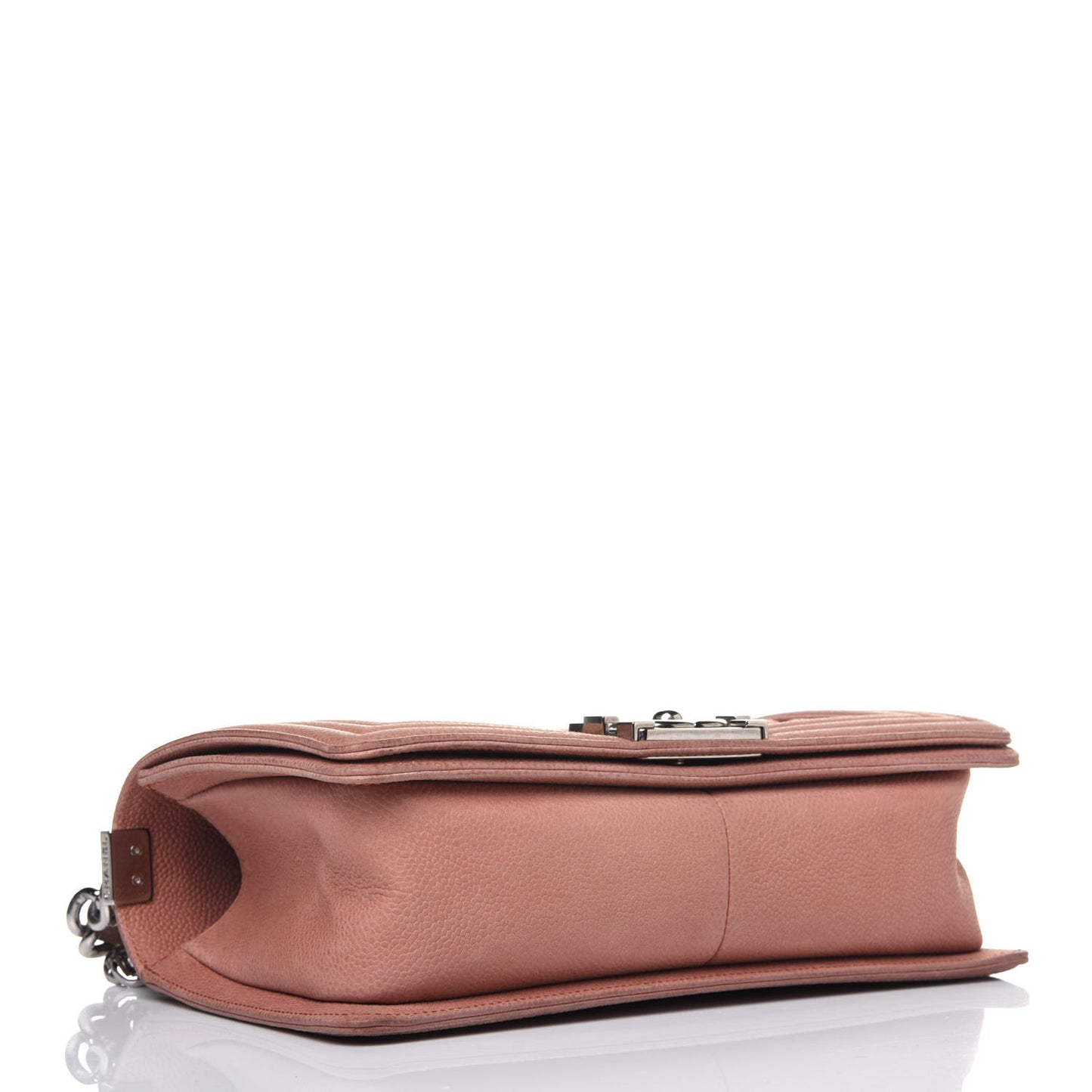 Caviar Quilted Medium Boy Flap Light Pink