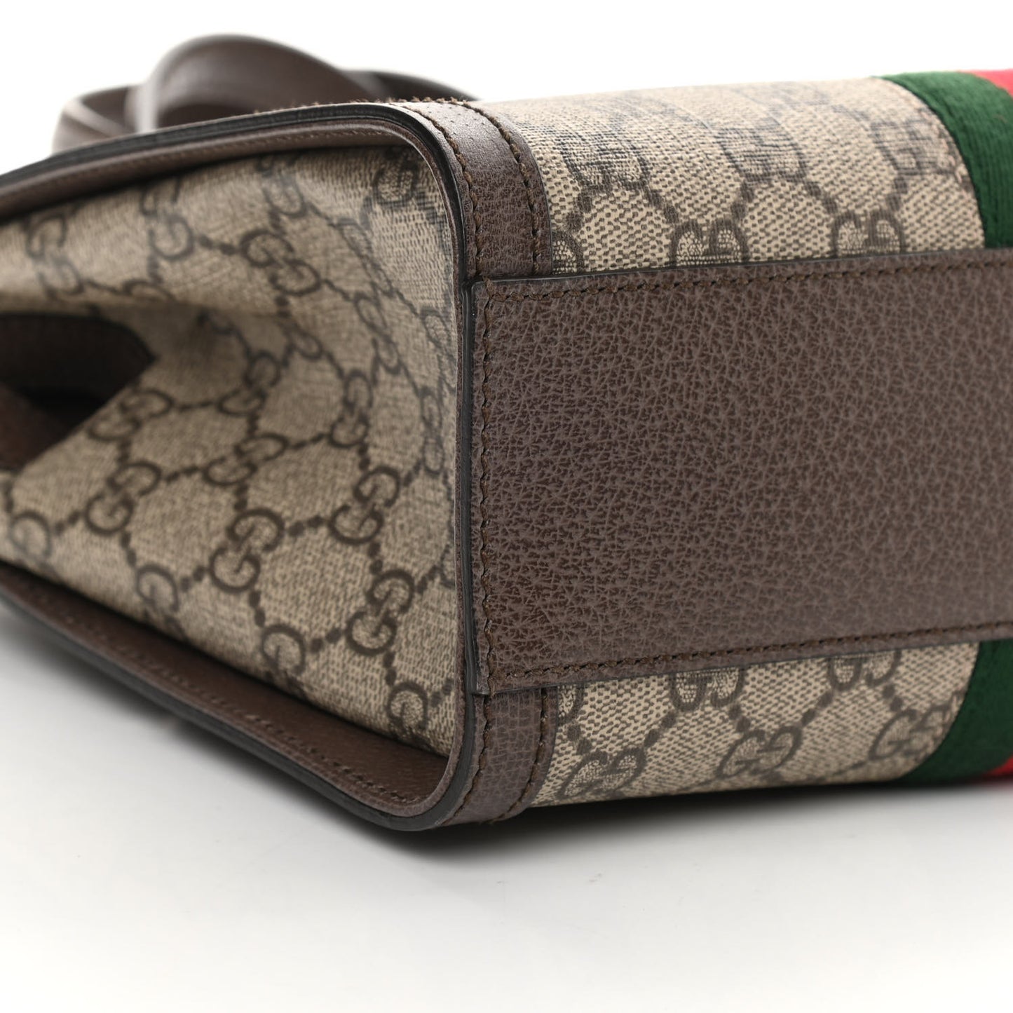 GG Supreme Monogram Small Ophidia Tote Bag Brown