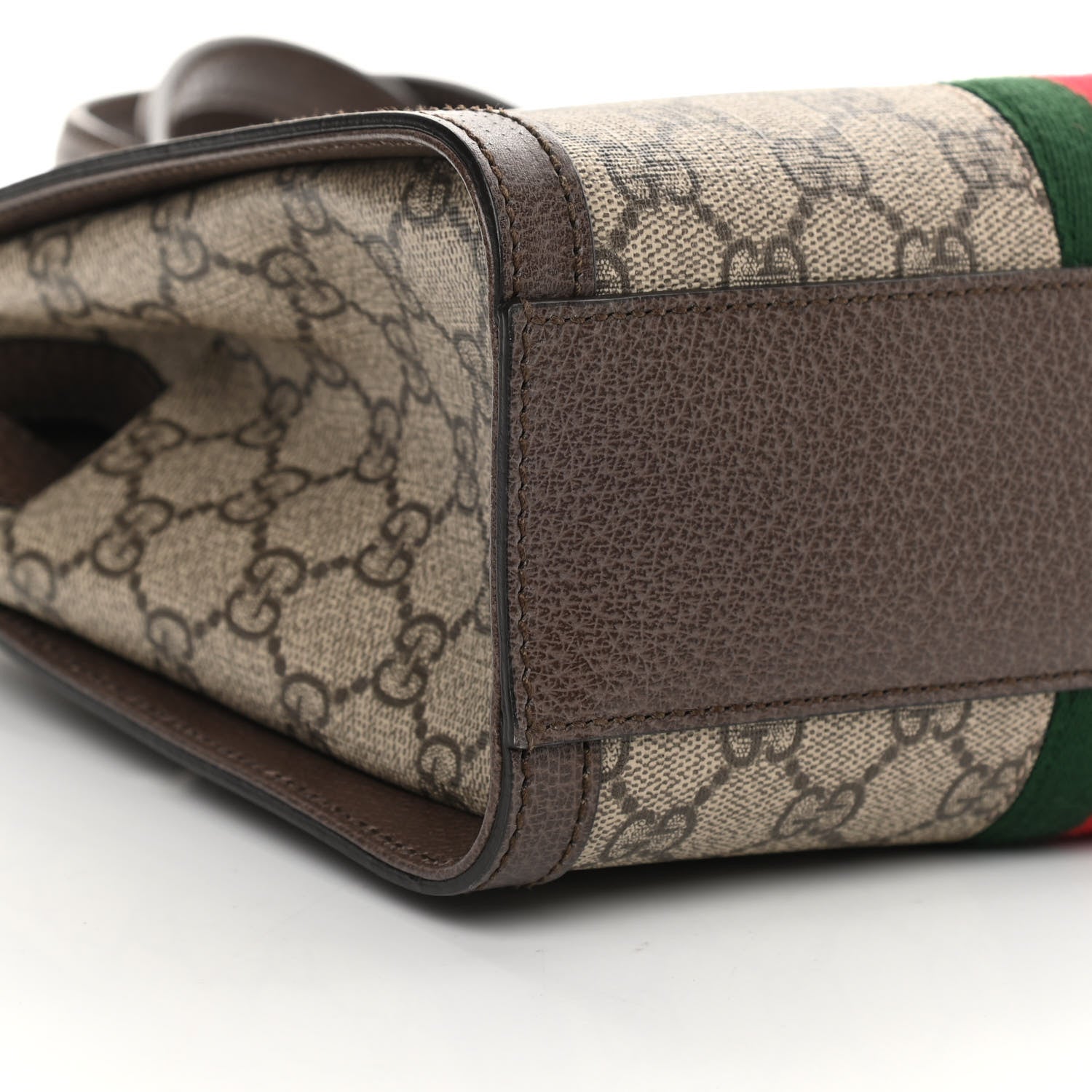 Gucci GG Supreme Monogram Small Ophidia Tote Bag Brown 9 of 14