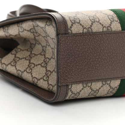Gucci GG Supreme Monogram Small Ophidia Tote Bag Brown 9 of 14
