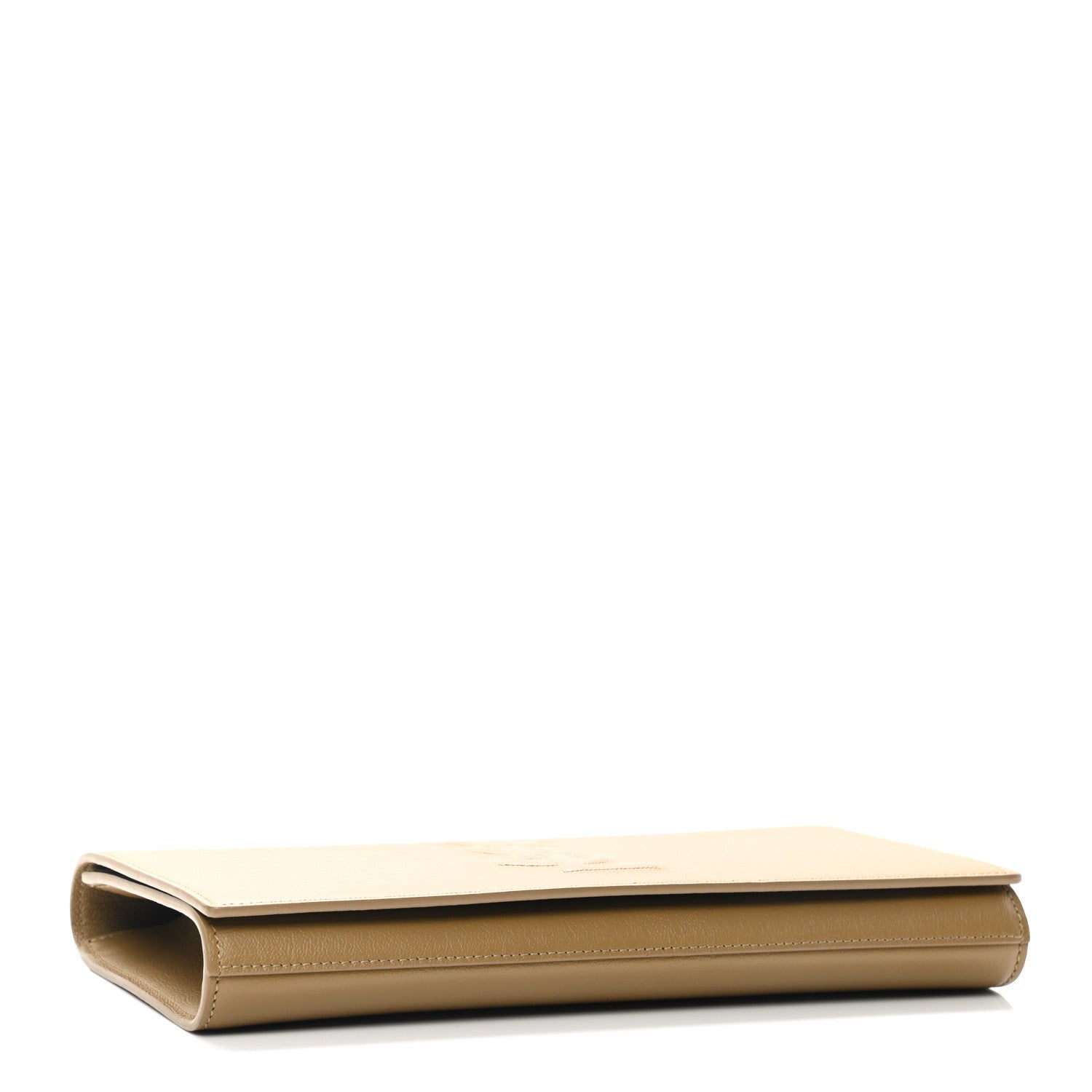 Saint Laurent Calfskin Monogram Large Belle De Jour Clutch Beige 4 of 6