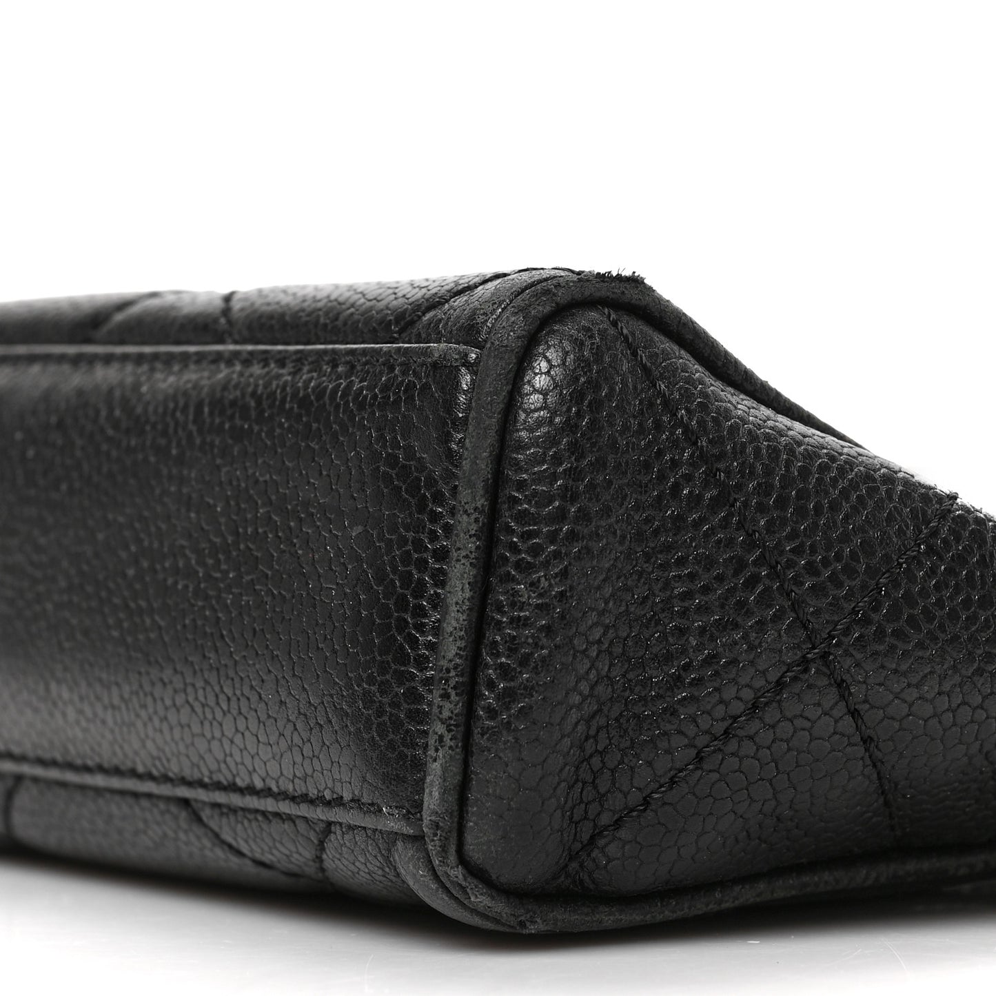 Caviar Quilted Medium Single Flap Black