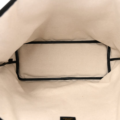Moynat Grained Calfskin Canvas 1920 Oh! Tote Ruban MM Carbon Bronze 5 of 10