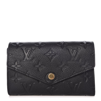 Louis Vuitton Empreinte Compact Curieuse Wallet Black 1 of 11