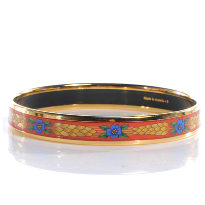 Hermes Enamel Narrow Printed Bracelet 65 3 of 6