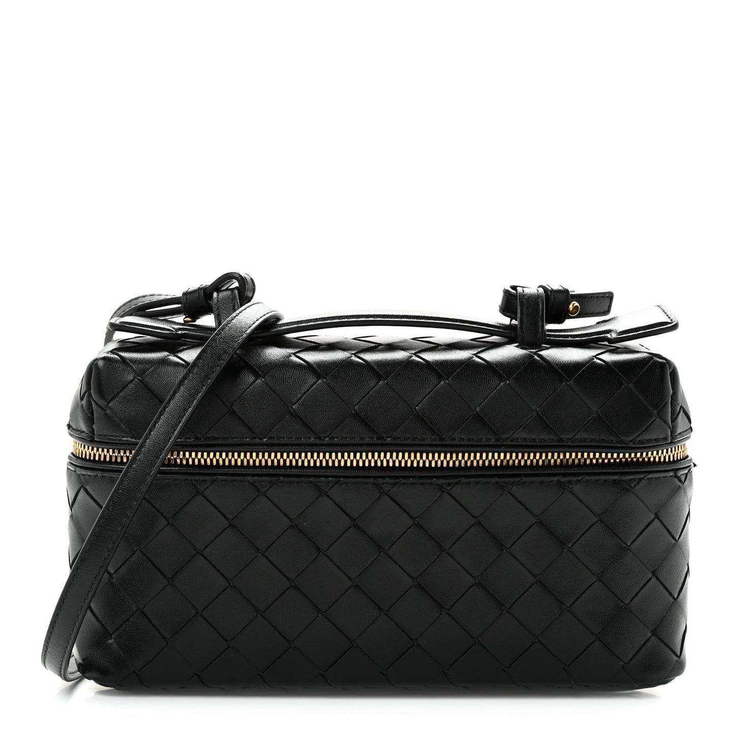 Calfskin Intrecciato Bang Bang Vanity Case Black