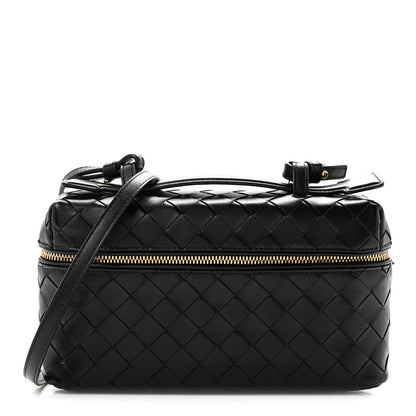 Bottega Veneta Calfskin Intrecciato Bang Bang Vanity Case Black 1 of 11