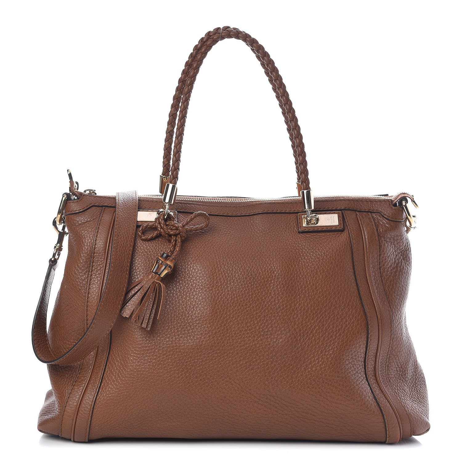 Gucci Cellarius Calfskin Large Bella Top Handle Bag Cuir 1 of 10