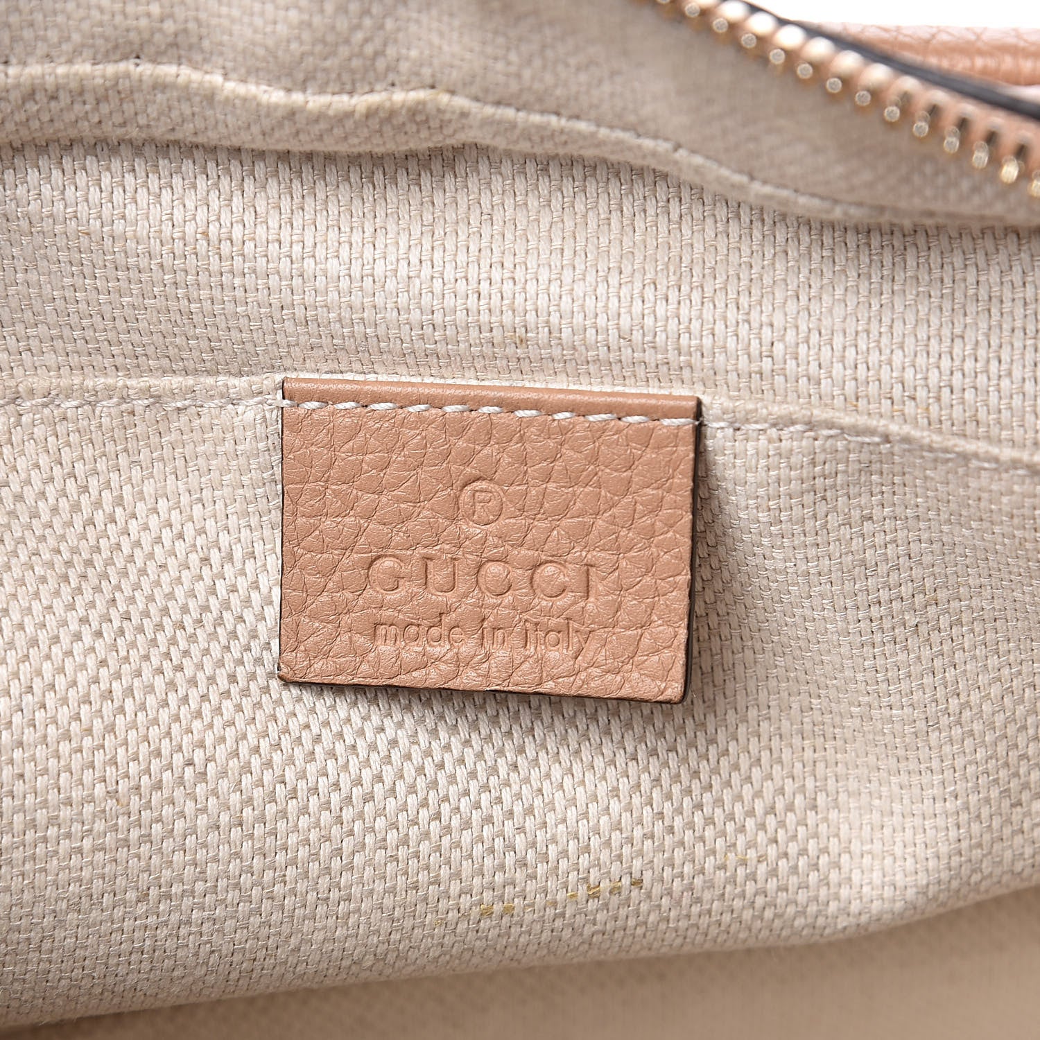 Gucci Pebbled Calfskin Small Soho Disco Bag Rose Beige 6 of 12