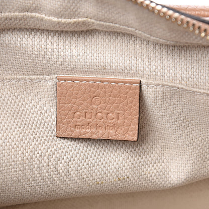 Gucci Pebbled Calfskin Small Soho Disco Bag Rose Beige 6 of 12