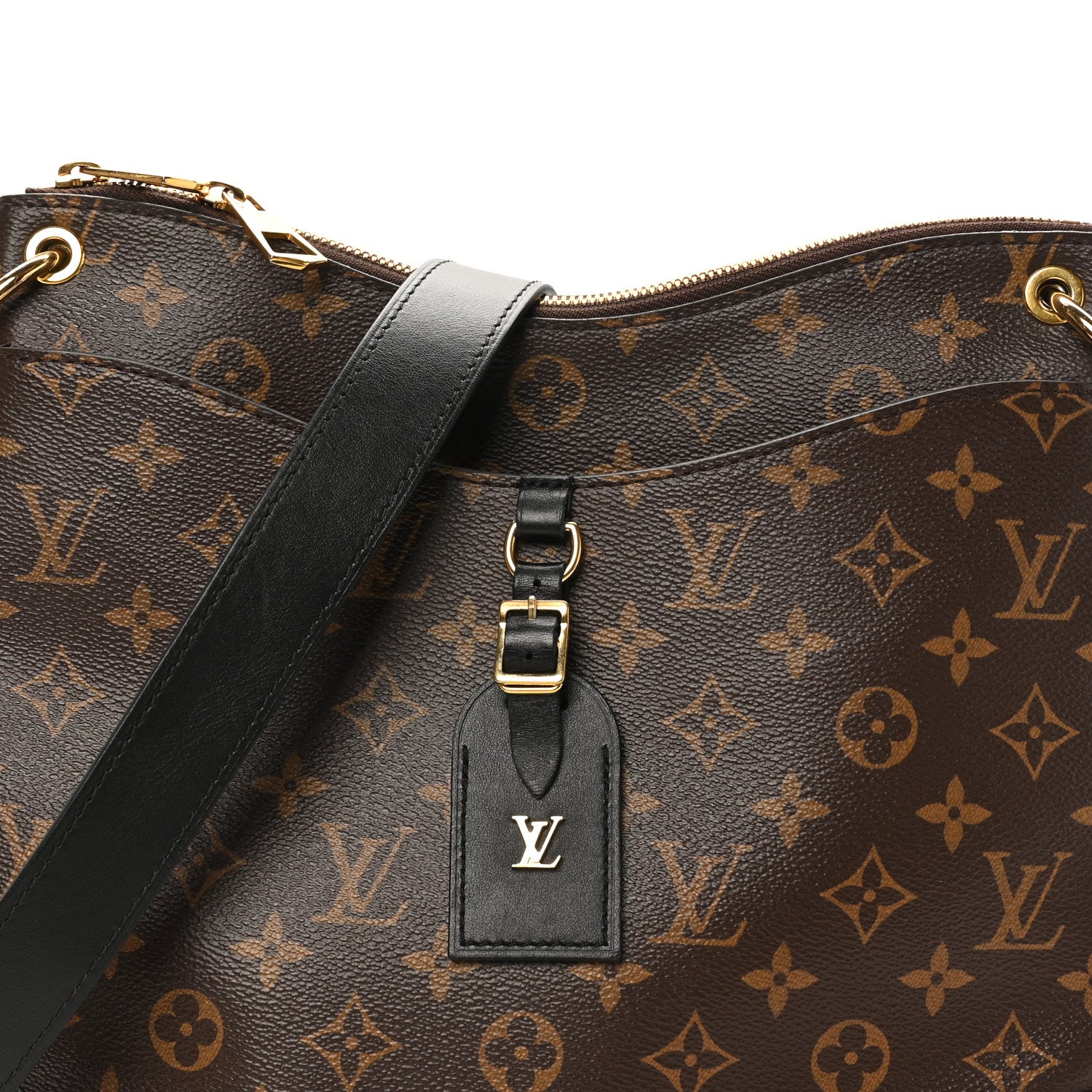 Louis Vuitton Monogram Odeon MM Black 7 of 9