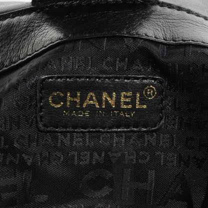 Chanel Suede Accordion Flap Black 6 of 8
