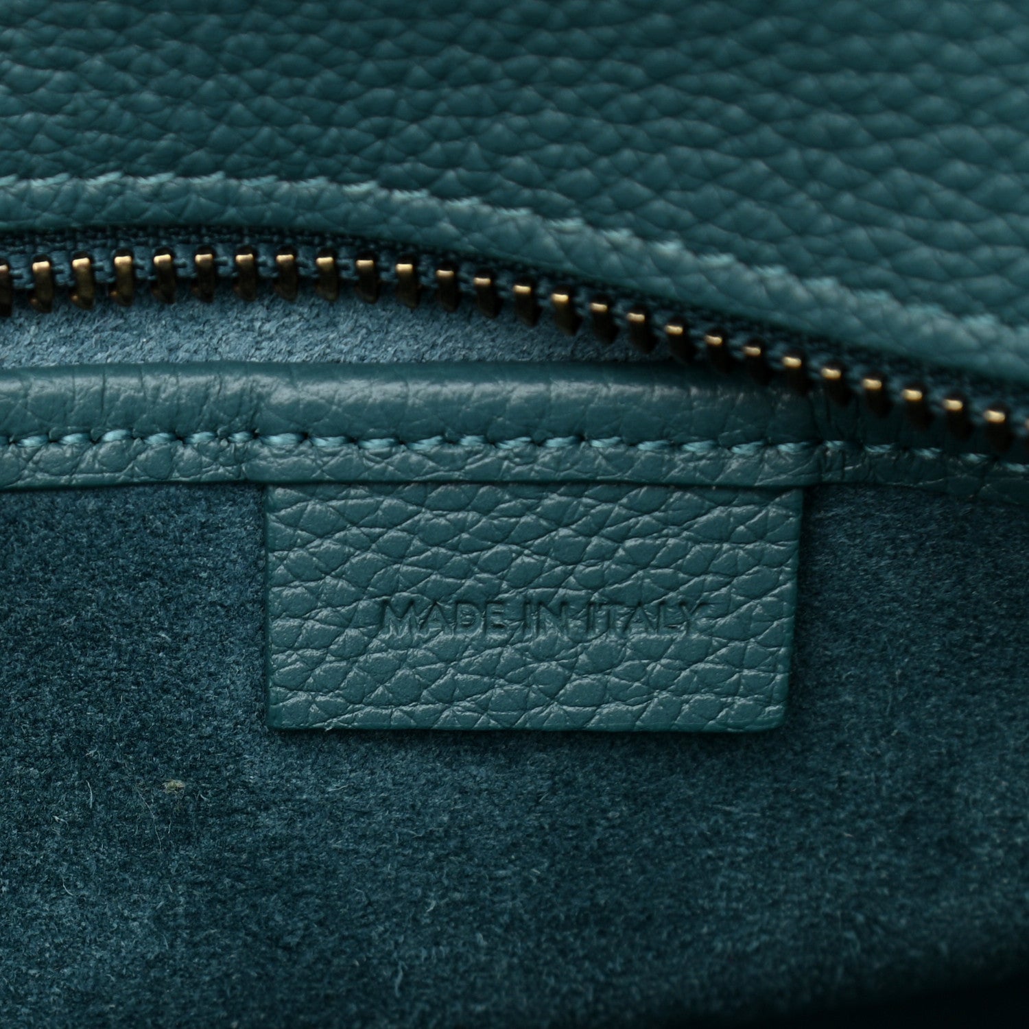 Celine Baby Drummed Calfskin Nano Prussian Blue 7 of 11