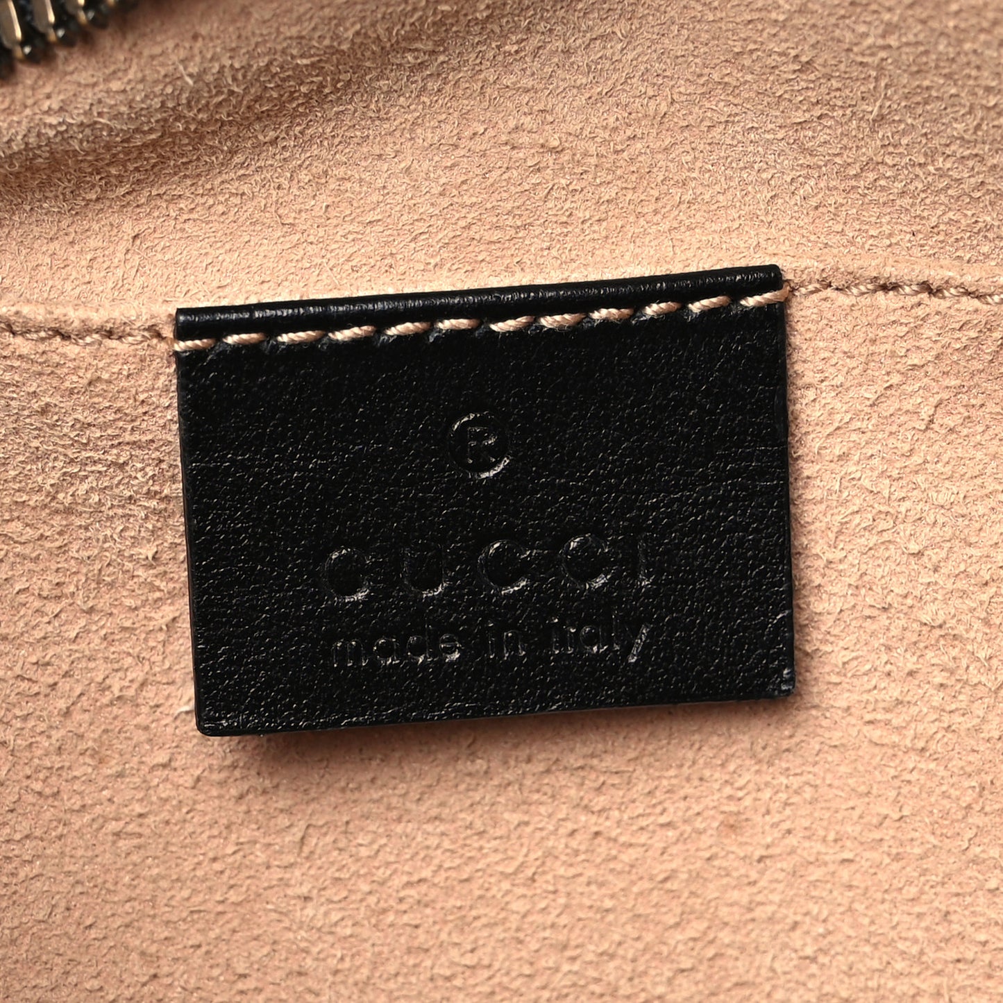 Calfskin Matelasse Small GG Marmont Chain Shoulder Bag Black