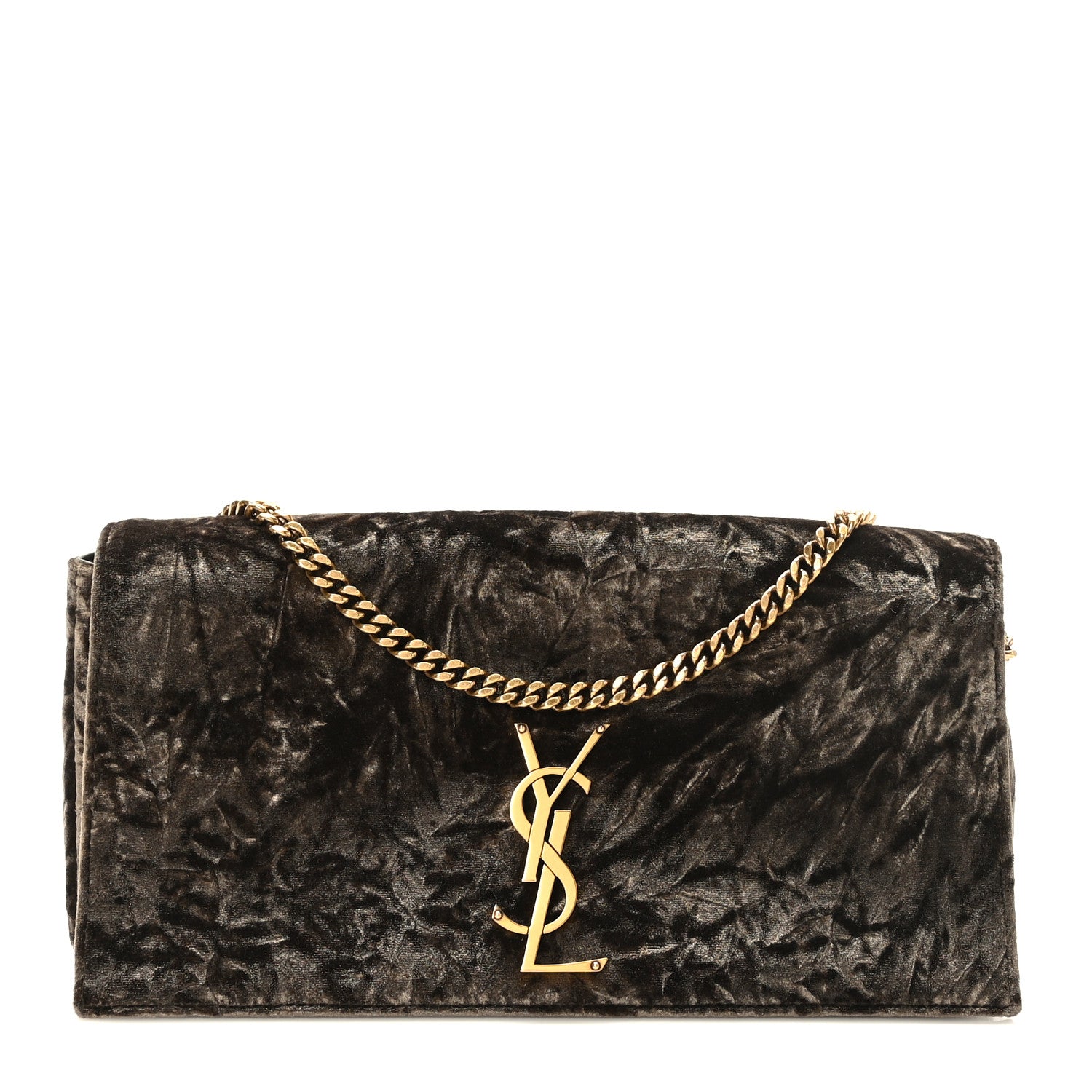 Saint Laurent Velvet Monogram Kate 99 Vintage Olive 1 of 9