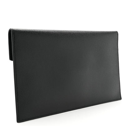 Saint Laurent Grain De Poudre Uptown Pouch Black 3 of 9