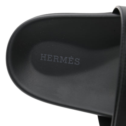 Hermes Calfskin Mens Chypre Sandals 43 Black 7 of 9