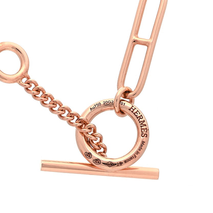 Hermes 18K Rose Gold Echappee Necklace ST 4 of 5