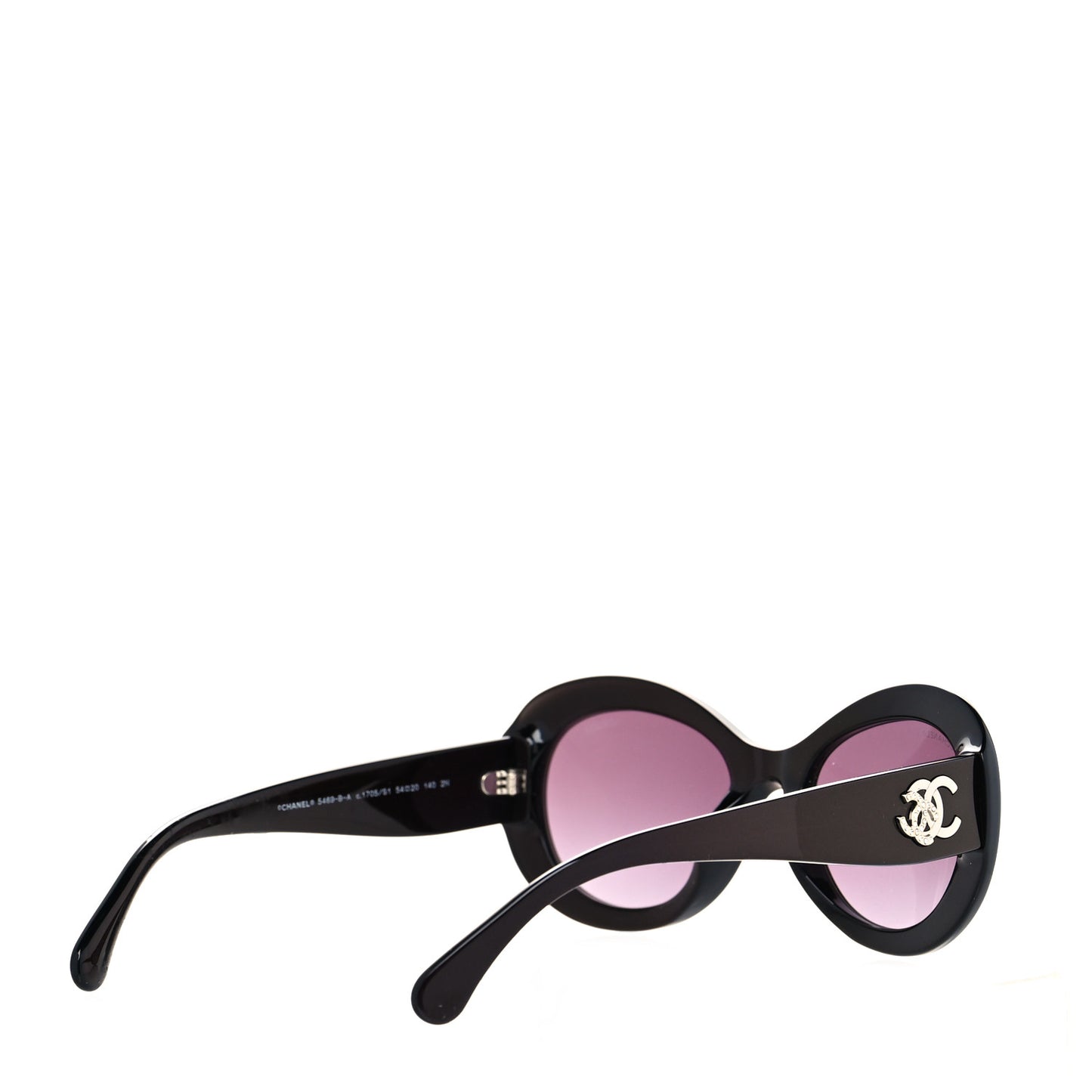 Acetate Polarized Oval CC Sunglasses 5469-B-A Burgundy