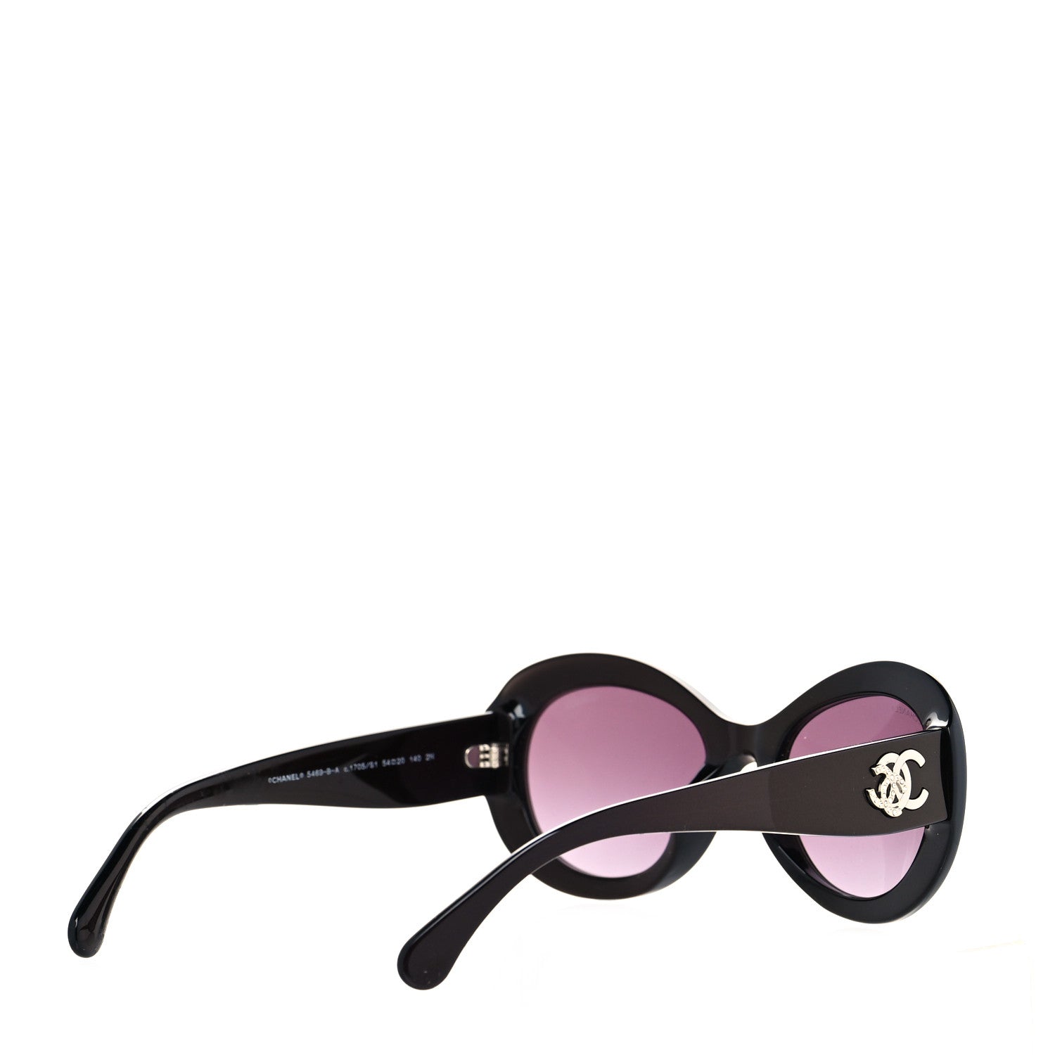 Chanel Acetate Polarized Oval CC Sunglasses 5469-B-A Burgundy 4 of 6
