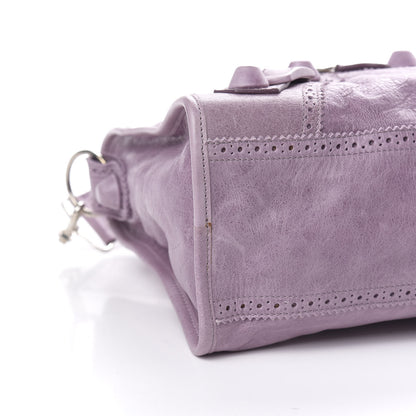 Balenciaga Agneau Giant Brogues Hardware City Lilac 9 of 13
