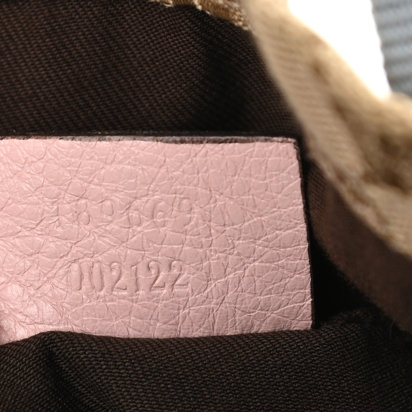 GG Monogram Medium Web Handle Vertical Tote Pink Blue