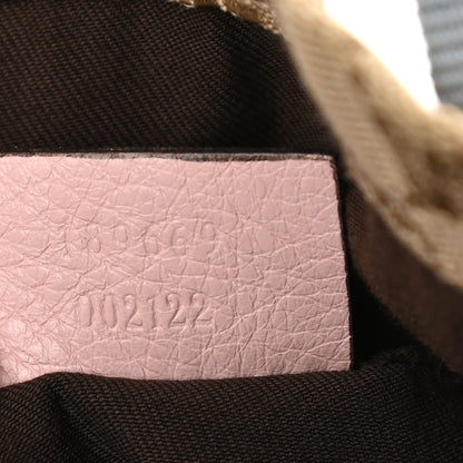 Gucci GG Monogram Medium Web Handle Vertical Tote Pink Blue 7 of 9