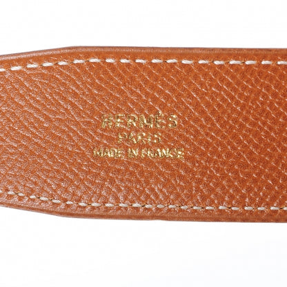 Hermes Courchevel Reversible Constance 32mm H Belt Navy Gold 75 5 of 6